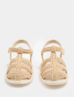 Baby Braided Riptape Fisherman Pram Sandals (0-18 Mths)