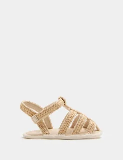 Baby Braided Riptape Fisherman Pram Sandals (0-18 Mths)