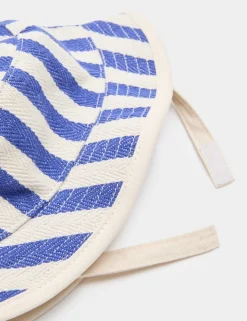 Baby Chunky Stripe Twill Bucket Hat (0-3 Yrs)