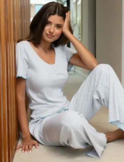 Baby Cotton Rich Ribbed Pyjama Set