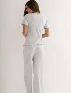 Baby Cotton Rich Ribbed Pyjama Set