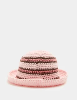 Baby Crochet Stripe Bucket Hat (0-36 Yrs)