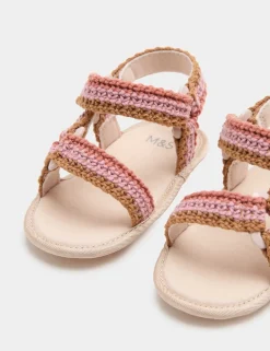 Baby Crochet Trekker Pram Sandals (0-18 Mths)