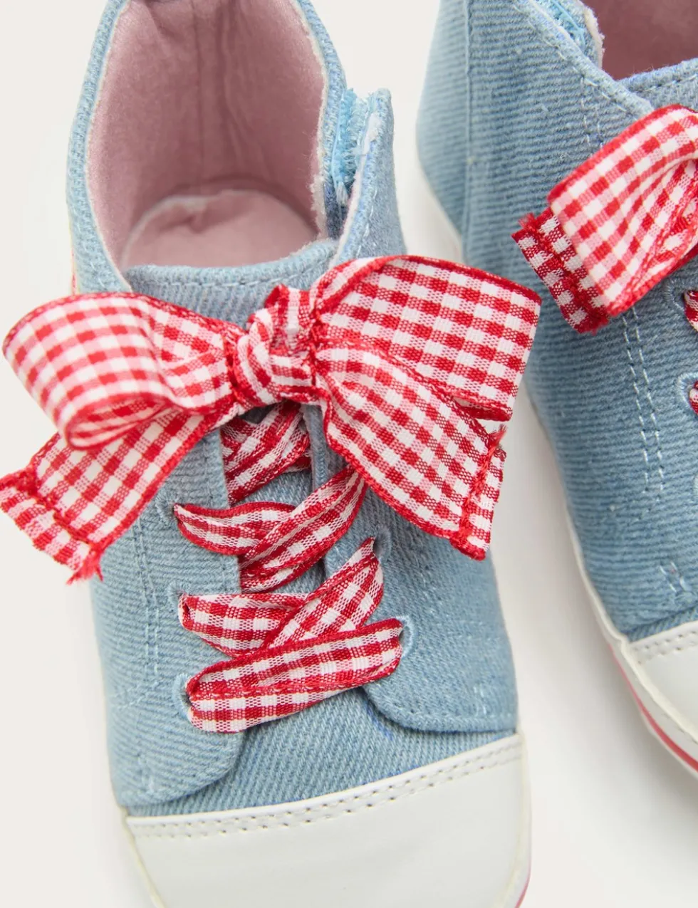 Baby Strawberry High Top Trainer Pram Shoes (0-18 Mths)