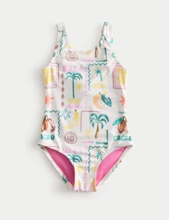 Bali Print Swimsuit (2-8 Yrs)