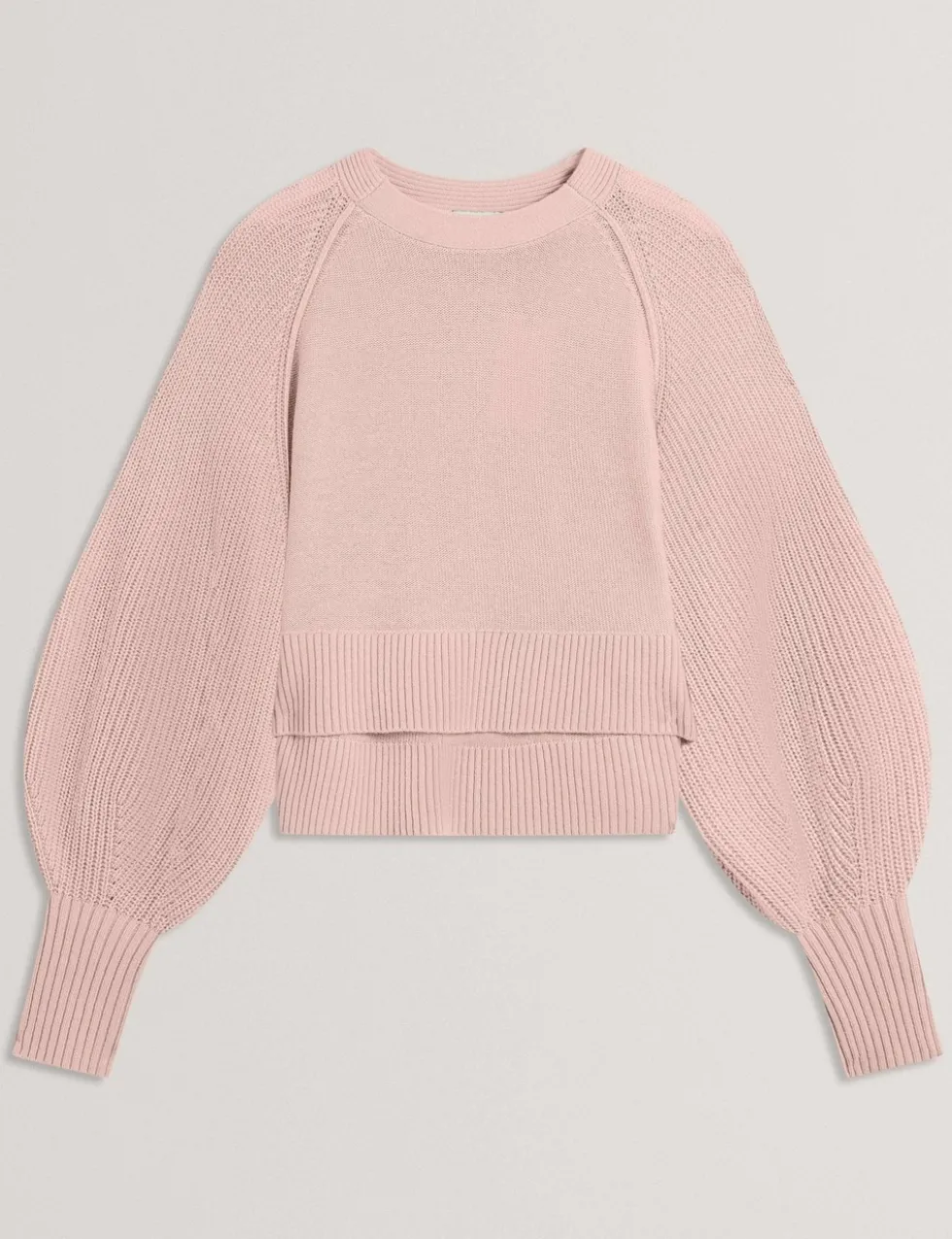 Balloon Sleeve Jumper with Wool and Cashmere