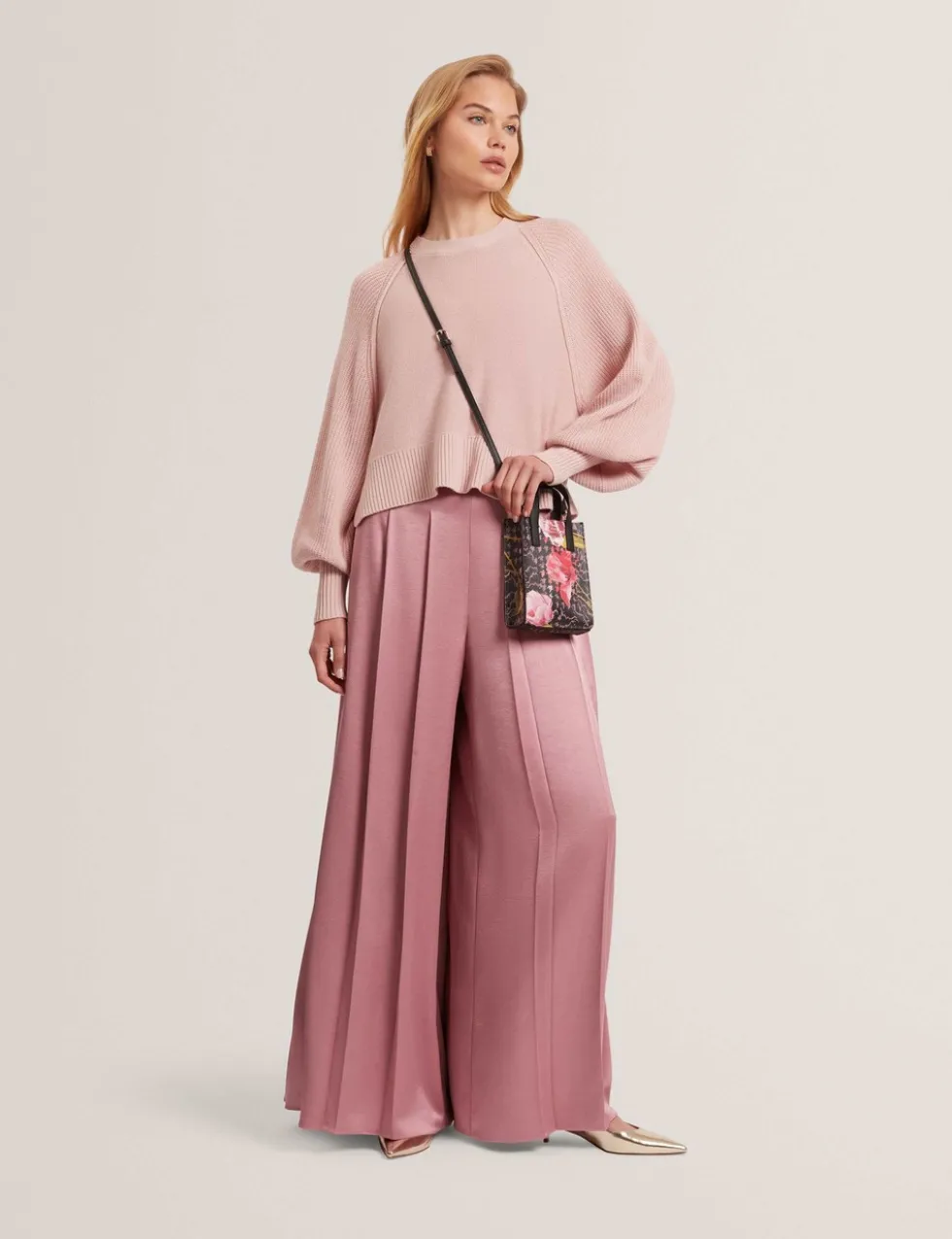 Balloon Sleeve Jumper with Wool and Cashmere