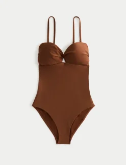 Bandeau Trim Detail Swimsuit