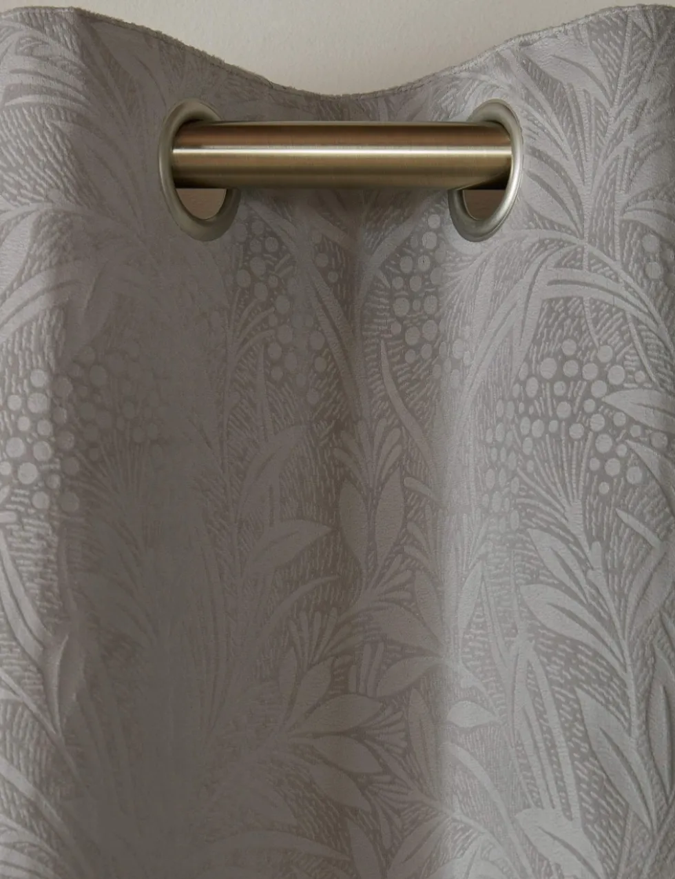 Barley Embossed Eyelet Curtains