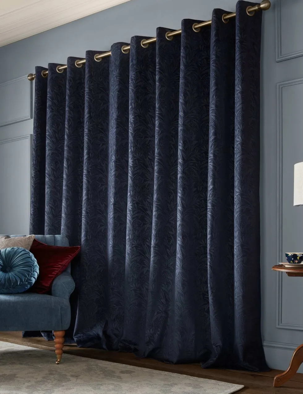Barley Embossed Eyelet Curtains