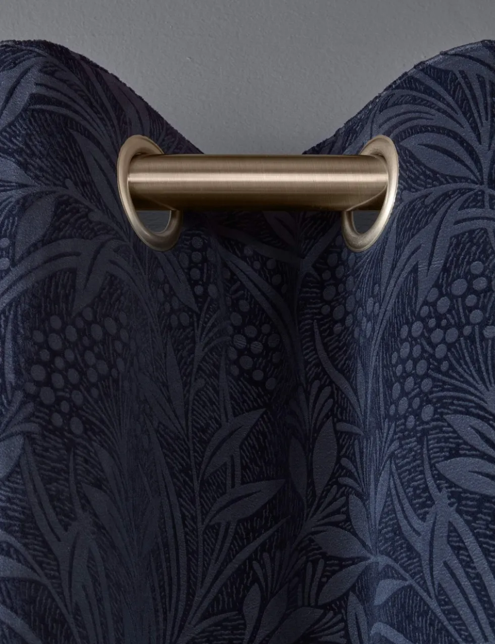 Barley Embossed Eyelet Curtains