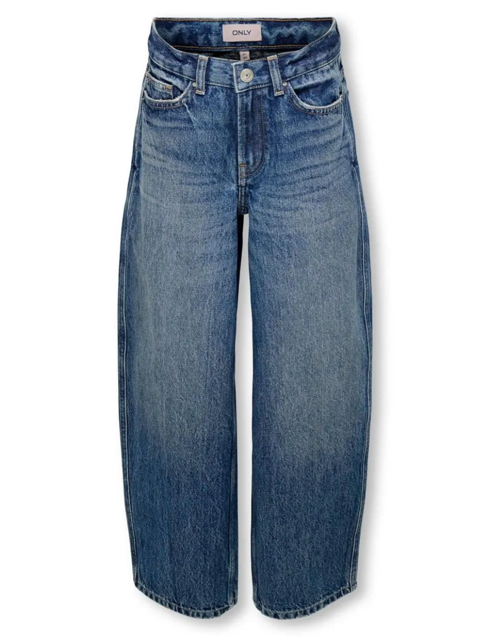 Barrel Leg Pure Cotton Jeans (8-14 Yrs)