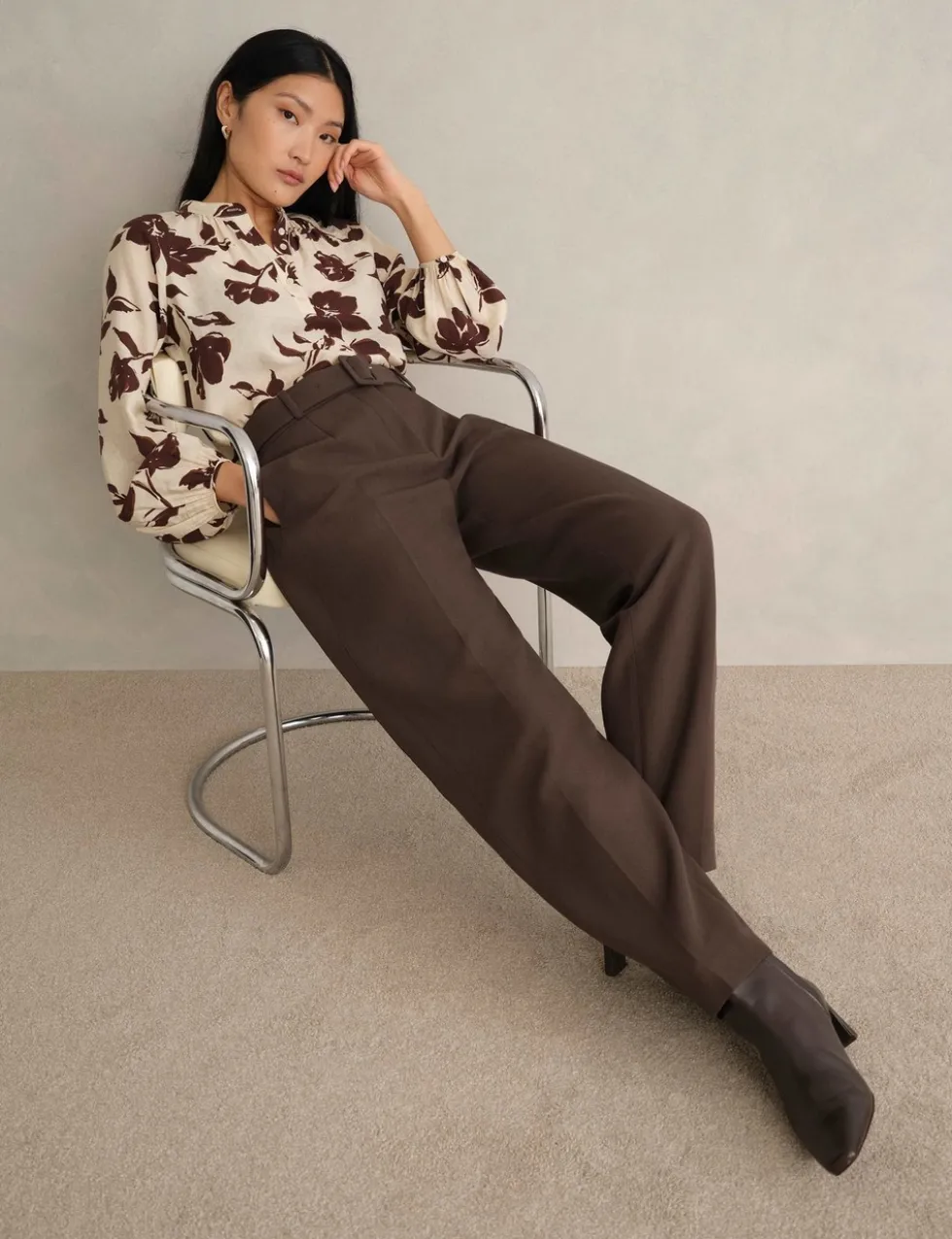 Barrel Leg Trousers