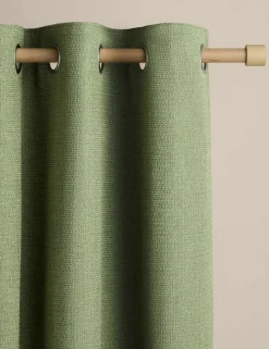 Basketweave Eyelet Curtains