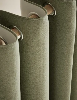 Basketweave Eyelet Curtains
