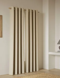 Basketweave Eyelet Curtains