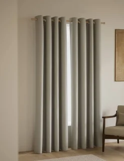 Basketweave Eyelet Curtains