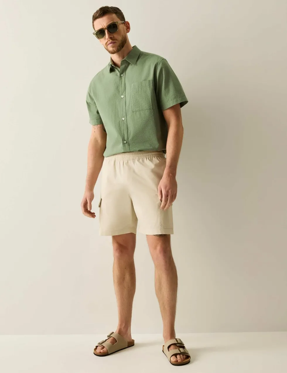Bavaro Pure Cotton Cargo Shorts