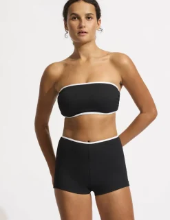 Beach Bound High Waisted Swim Shorts