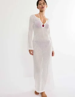 Beach MyWear Knitted V-Neck Maxi Beach Dress