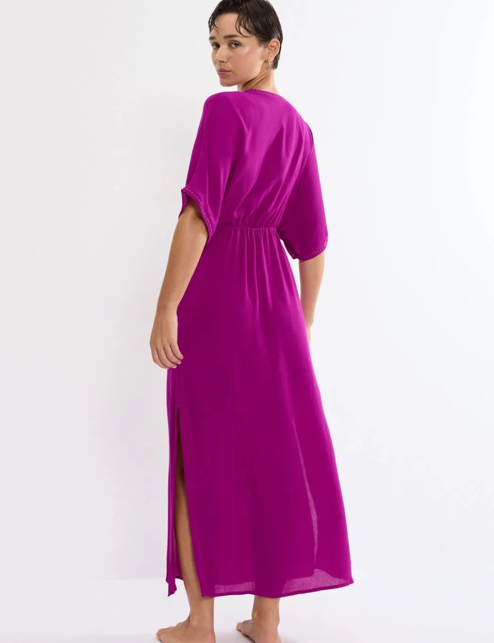 Beach MyWear V-Neck Maxi Kaftan Beach Dress