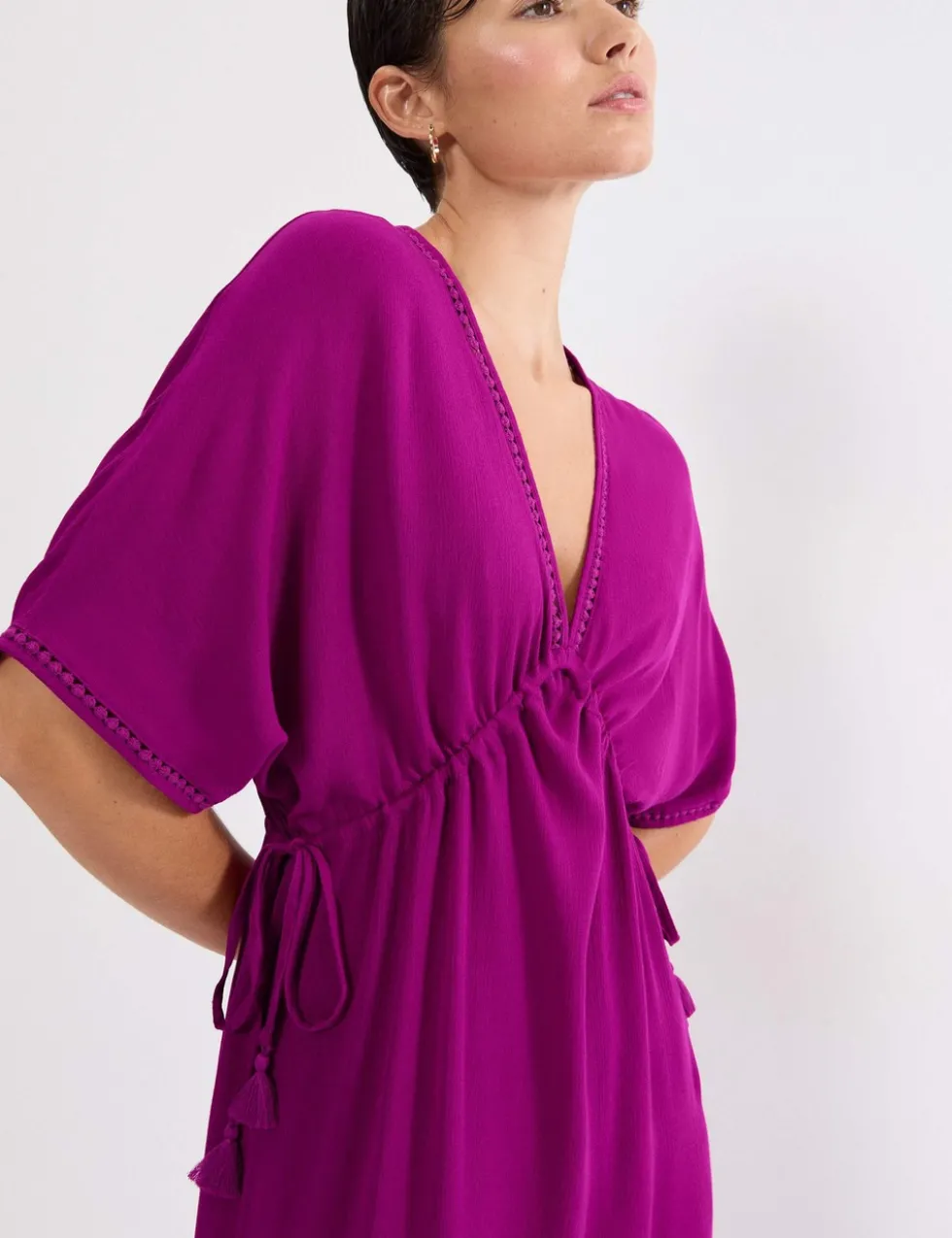 Beach MyWear V-Neck Maxi Kaftan Beach Dress