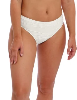Beach Waves Textured High Leg Bikini Bottoms