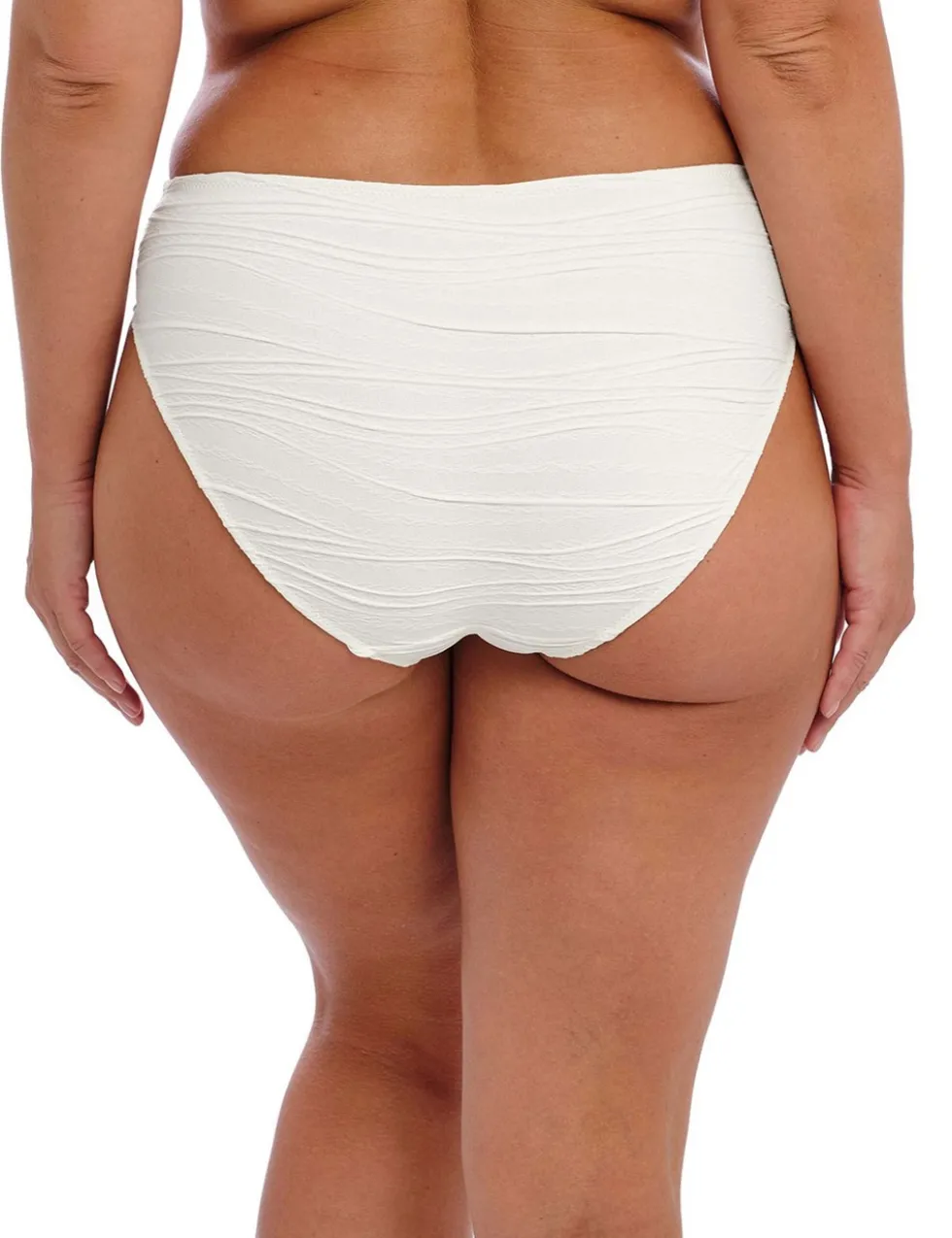 Beach Waves Textured High Leg Bikini Bottoms