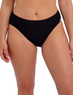 Beach Waves Textured High Leg Bikini Bottoms