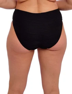 Beach Waves Textured High Leg Bikini Bottoms