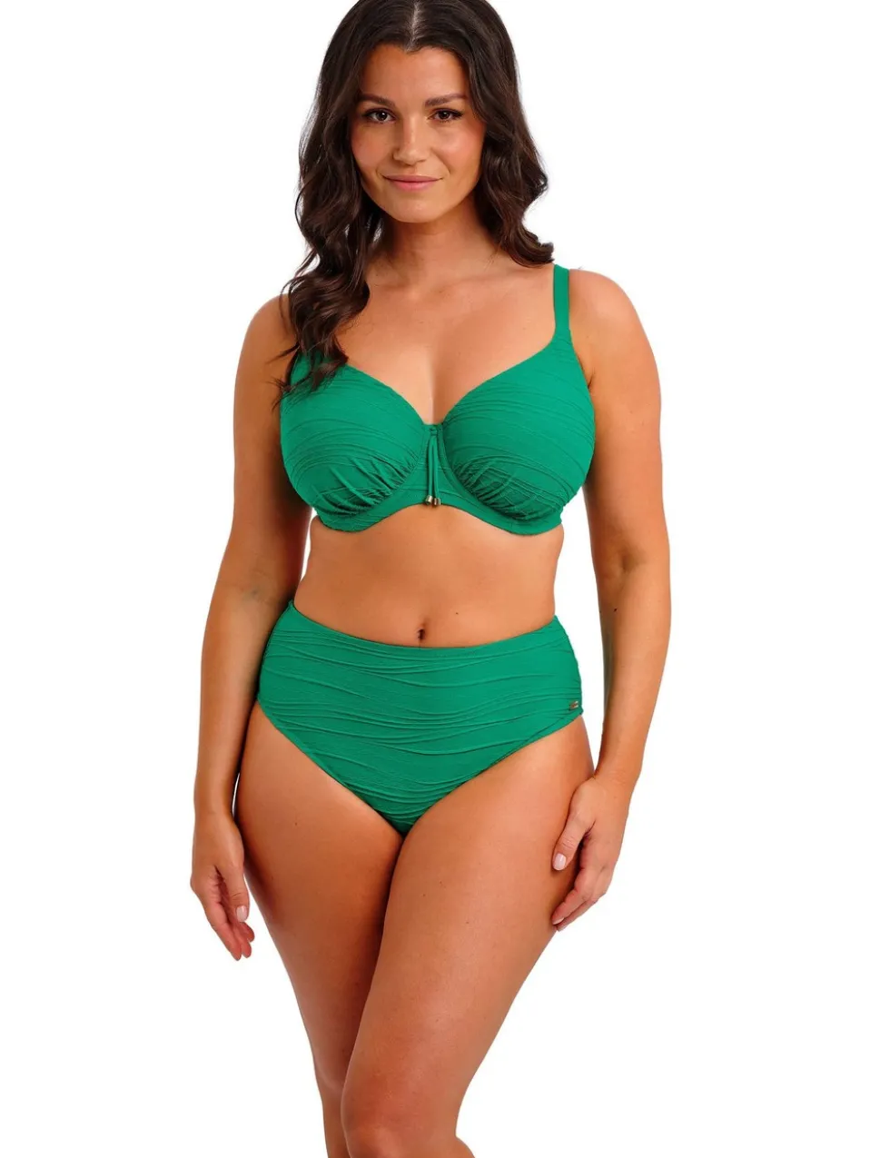 Beach Waves Textured Wired Bikini Top (D-H)
