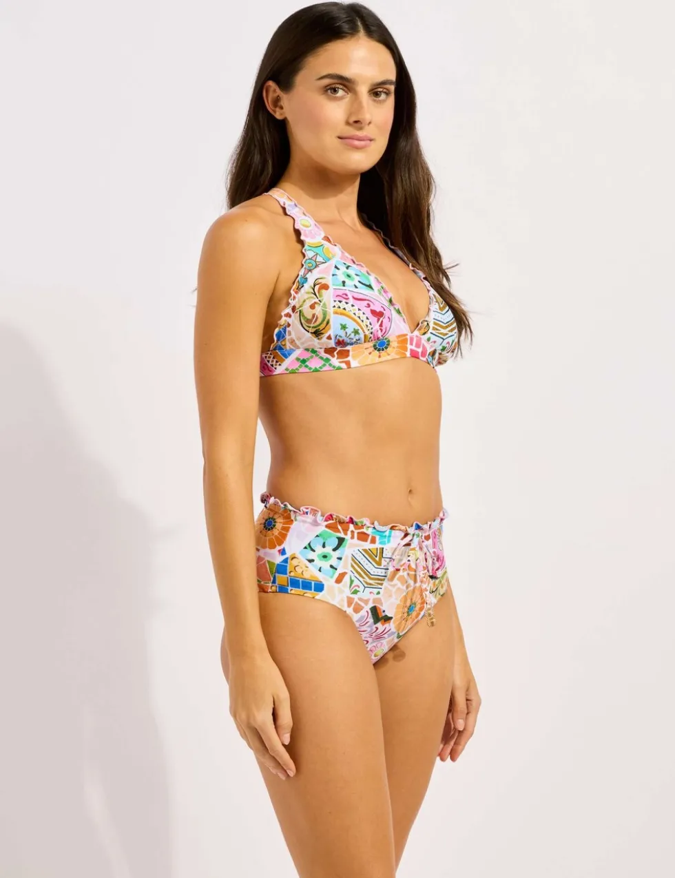 BeachBohème Print High Waisted Bikini Bottoms