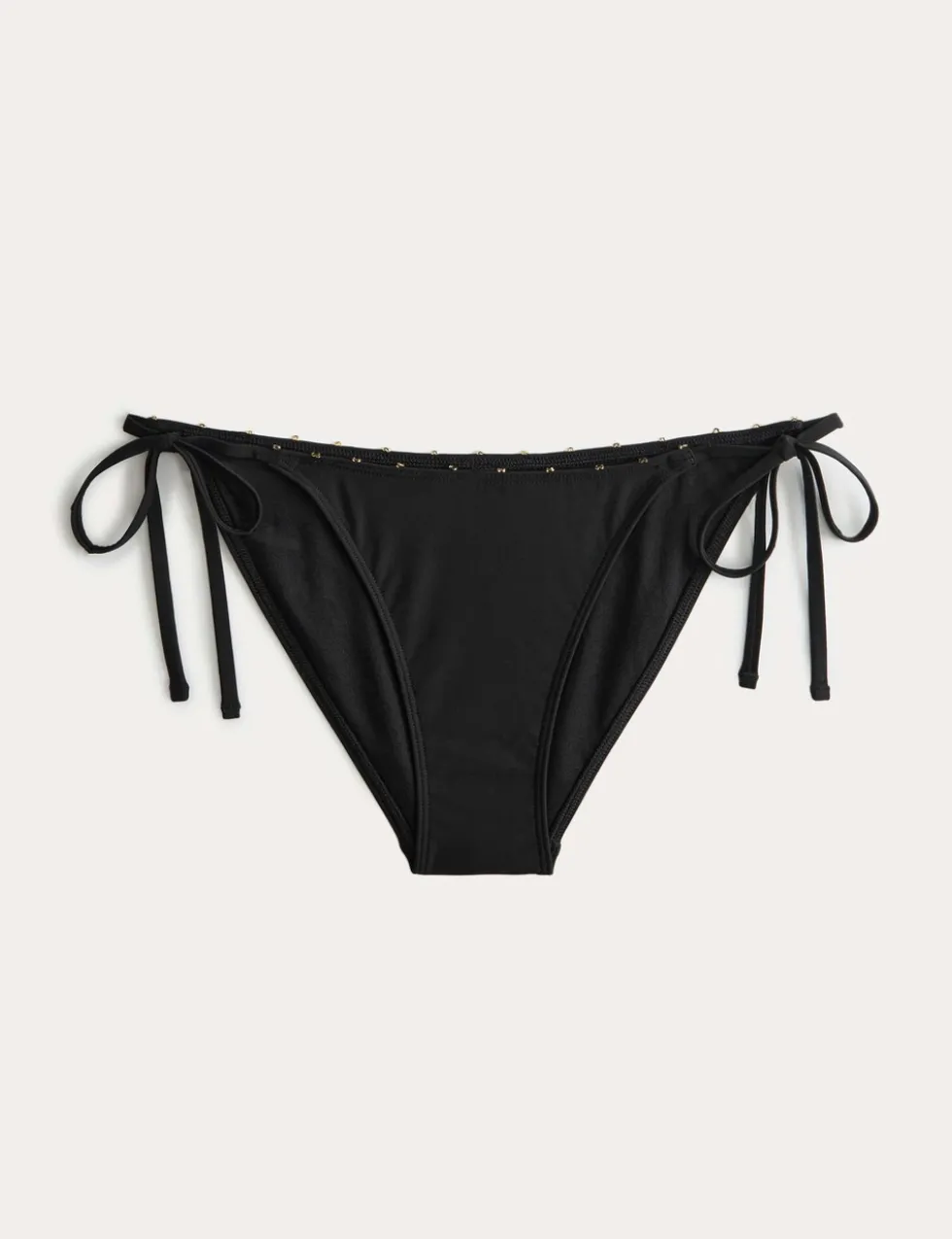 Bead Detail Tie Side Bikini Bottoms