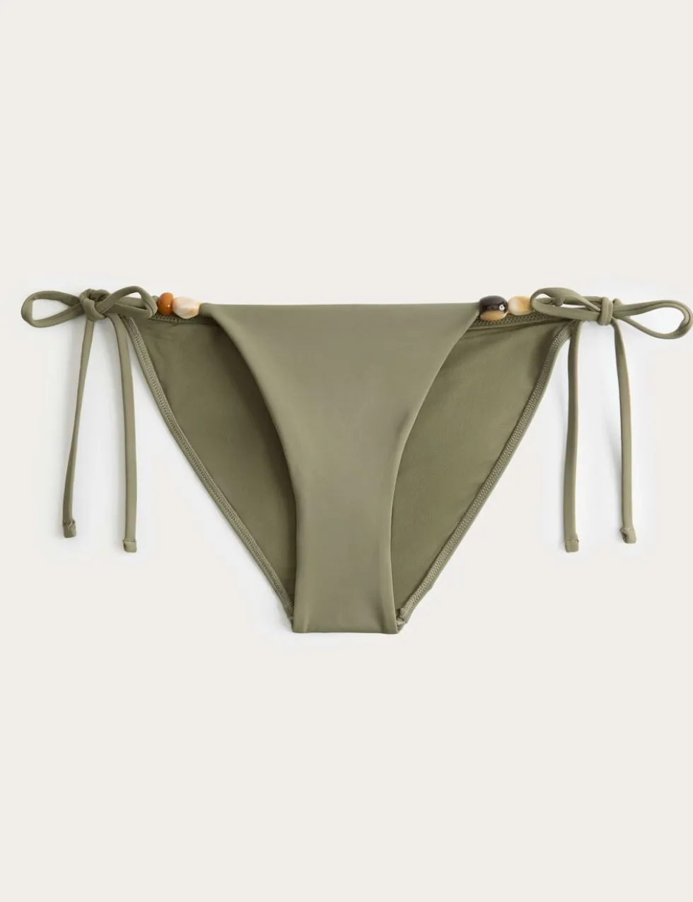 Beaded Tie Side Bikini Bottoms