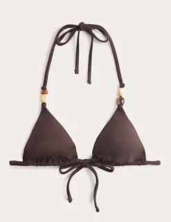 Beaded Triangle Bikini Top