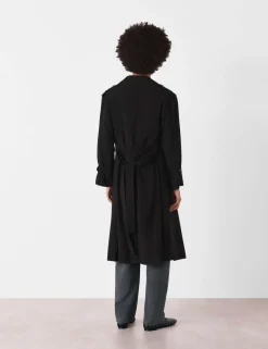 Belted Double Breasted Trench Coat