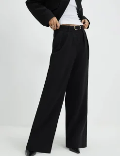 Belted Wide Leg Trousers