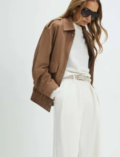 Belted Wide Leg Trousers