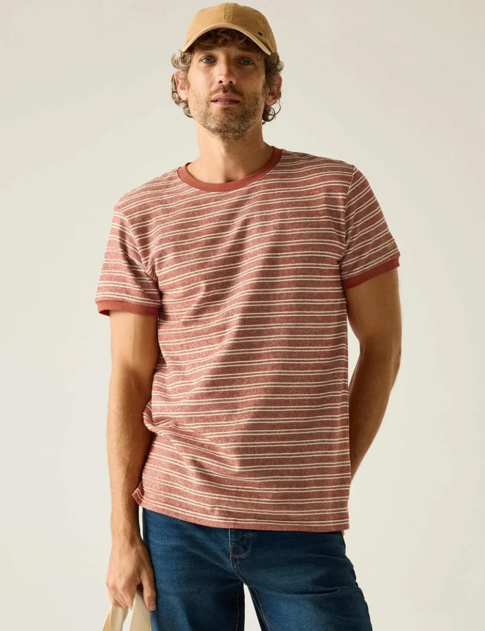 Benlin Pure Cotton Striped T-Shirt