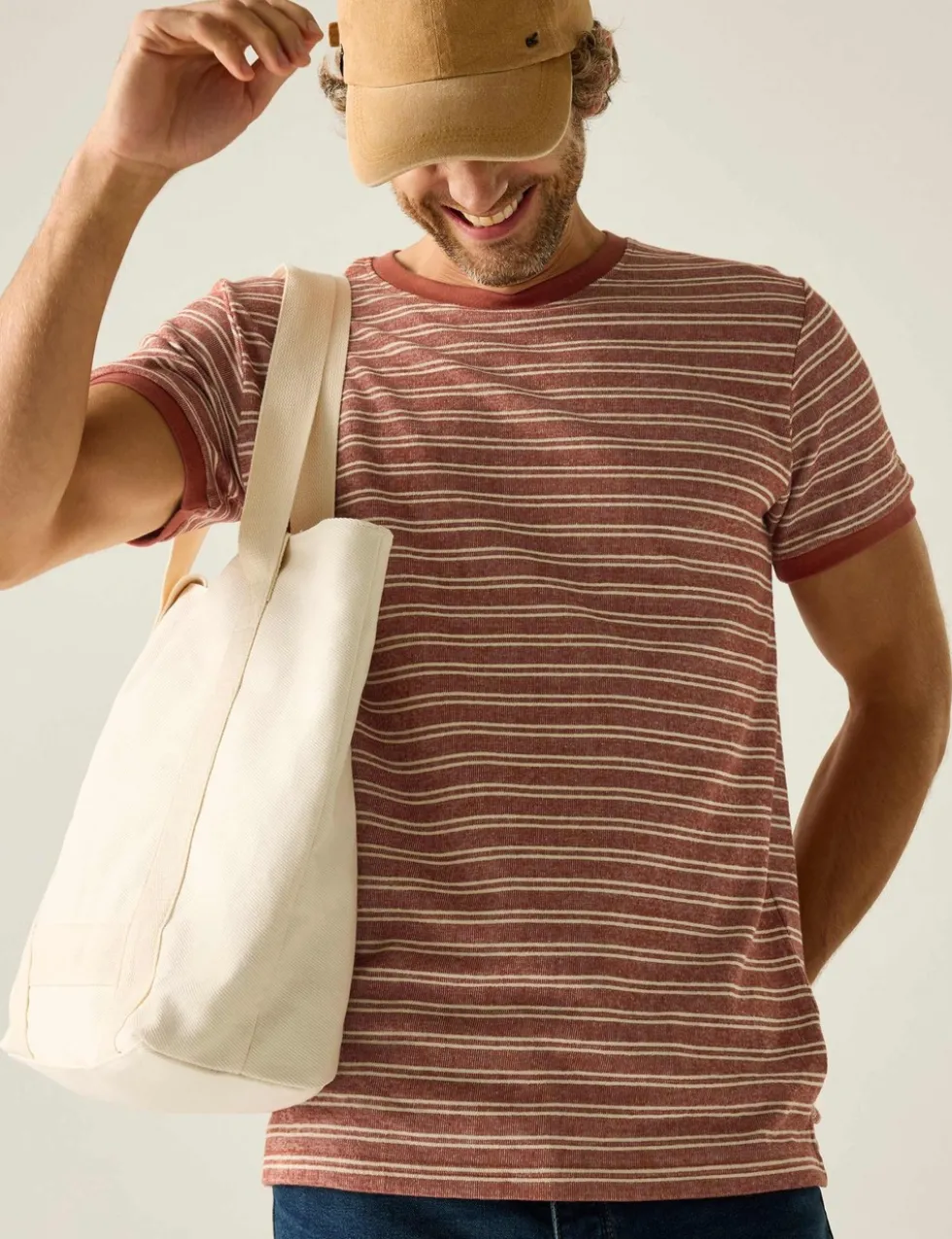 Benlin Pure Cotton Striped T-Shirt