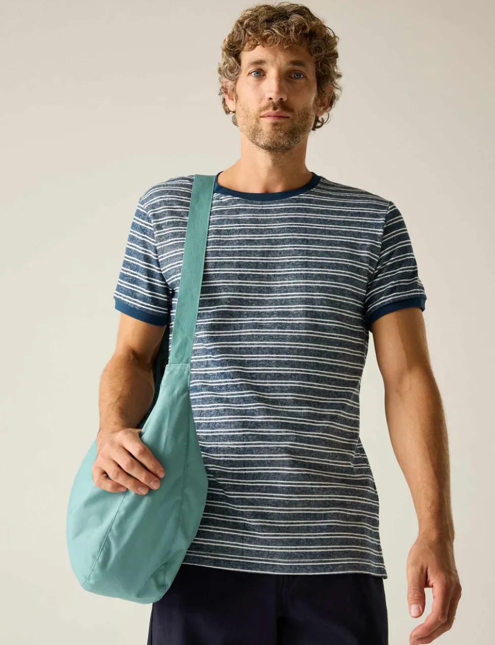 Benlin Pure Cotton Striped T-Shirt
