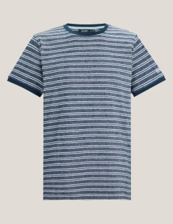 Benlin Pure Cotton Striped T-Shirt