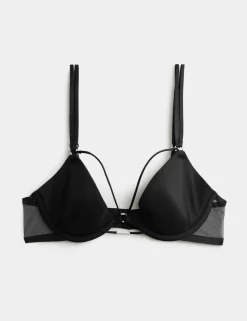 Black Label Smoothing Wired Plunge Bra (A-E)