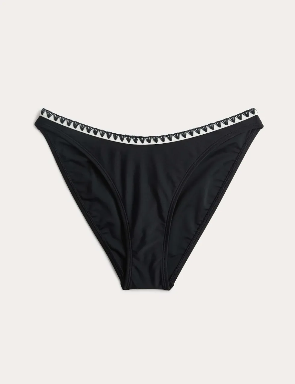 Blanket Stitch High Waisted Bikini Bottoms