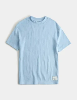 Blue Waffle Pyjama Top (1-16 Yrs)