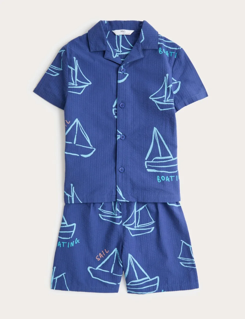 Boat Graphic Revere Short Pyjamas (1-8 Yrs)