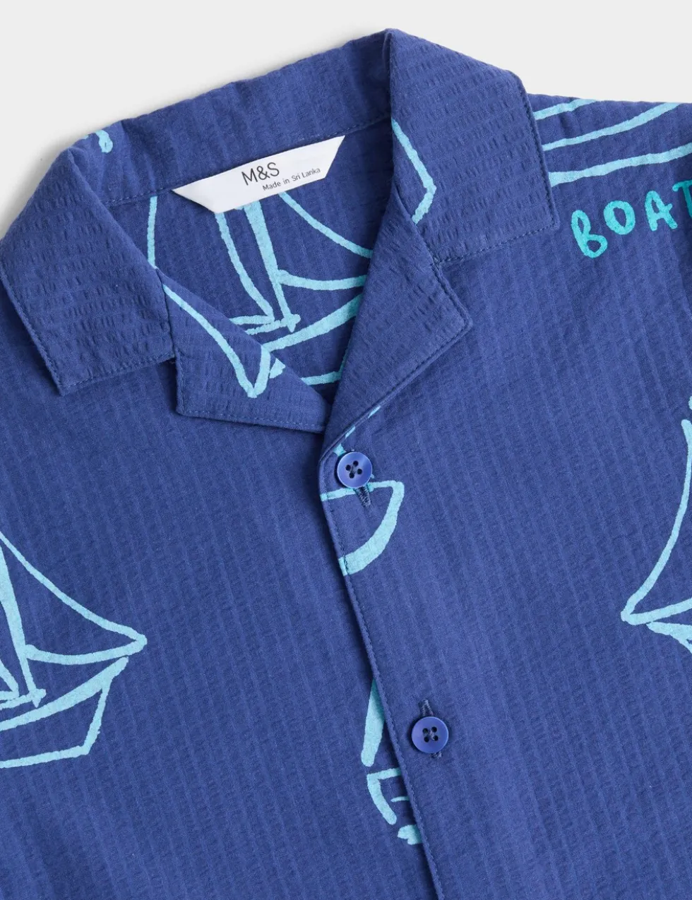 Boat Graphic Revere Short Pyjamas (1-8 Yrs)