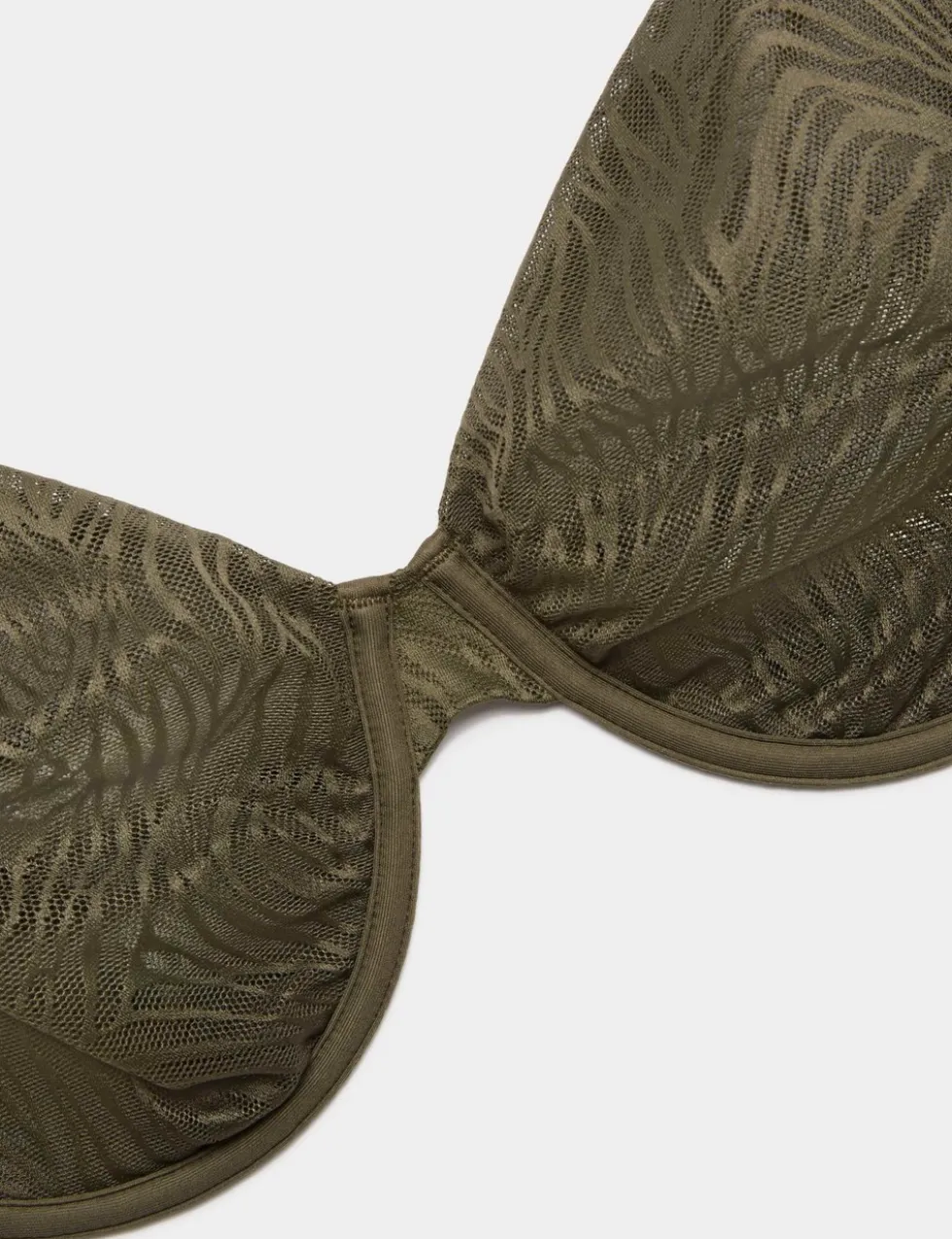 Body Lace Wired Demi Cup Bra (F+)