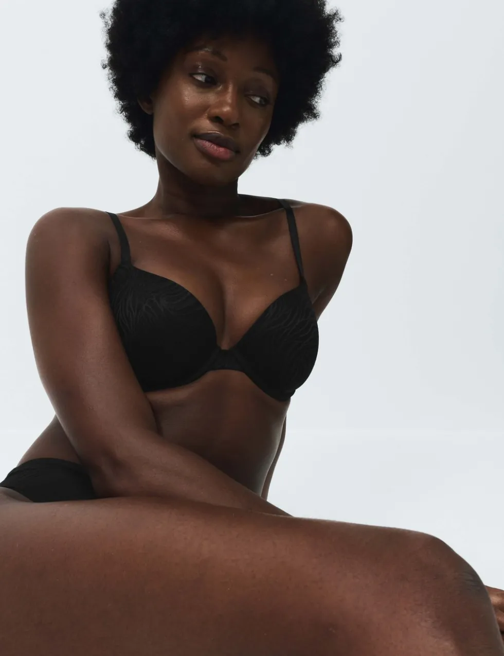 Body Lace Wired Demi Cup Bra (A-E)