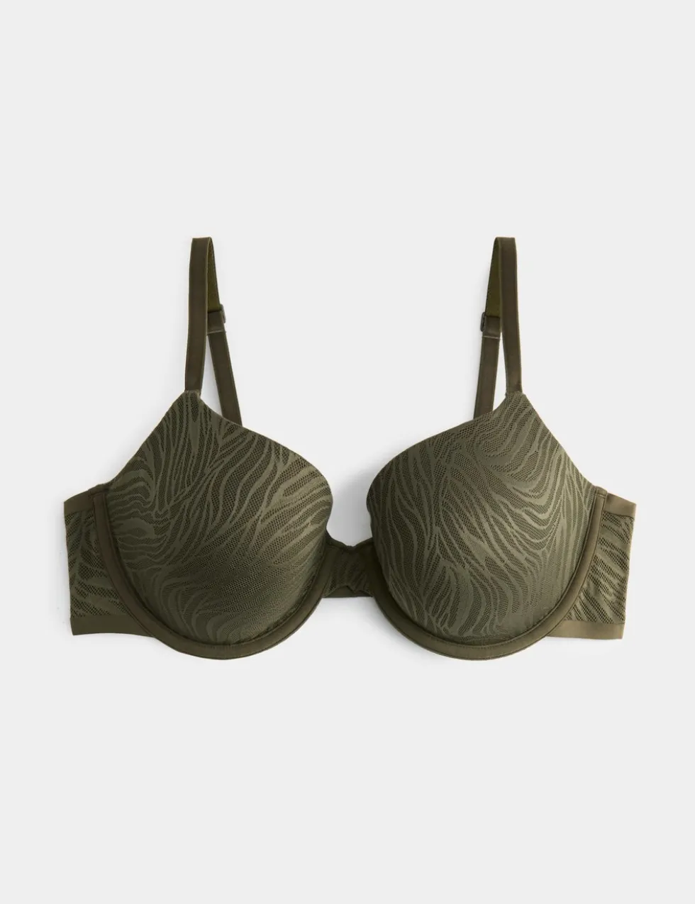 Body Lace Wired Demi Cup Bra (A-E)